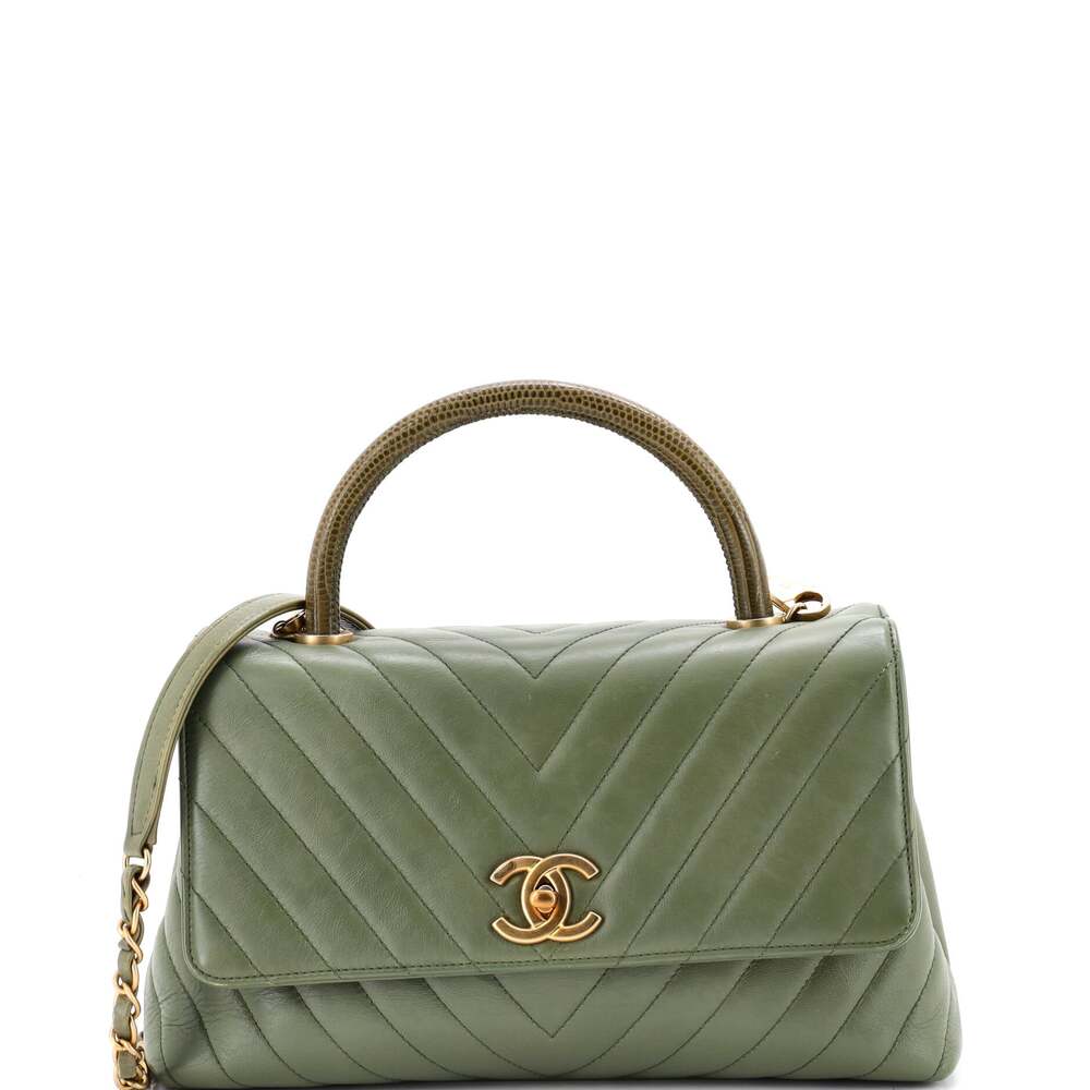 Chanel Coco Top Handle Bag Chevron #318986C39B